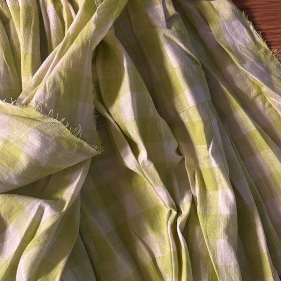 NWT Rujuta Sheth Anthropologie Green Gingham Dress - Picture 6 of 11